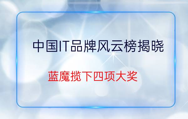 中国IT品牌风云榜揭晓 蓝魔揽下四项大奖